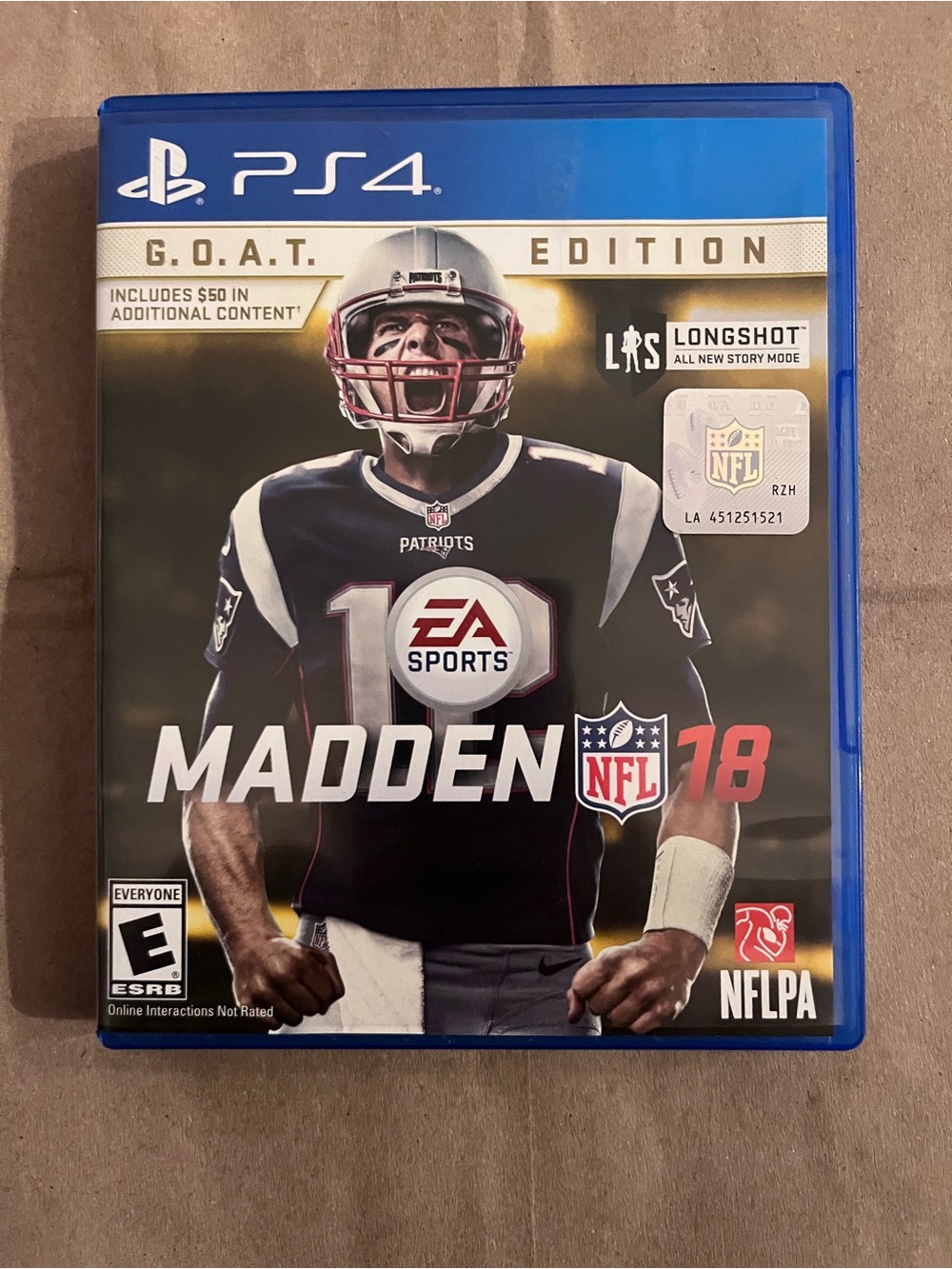 Sony PS4 Madden NFL 18 G.O.A.T. Edition - Blue Case
